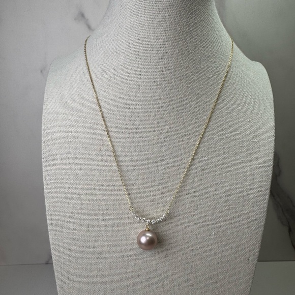 High Quality Pink Edison Pearl Necklace - Picture 4 of 8